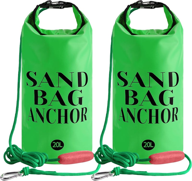 RunNico 500D Sand Anchor for Small Boats,2 in 1 PWC Jet Ski Anchor Kit with Adjustable Buoy,Waterproof Dry Bag for Jet Ski, Kayak, Boat, Watercraft and Canoe - Image 1